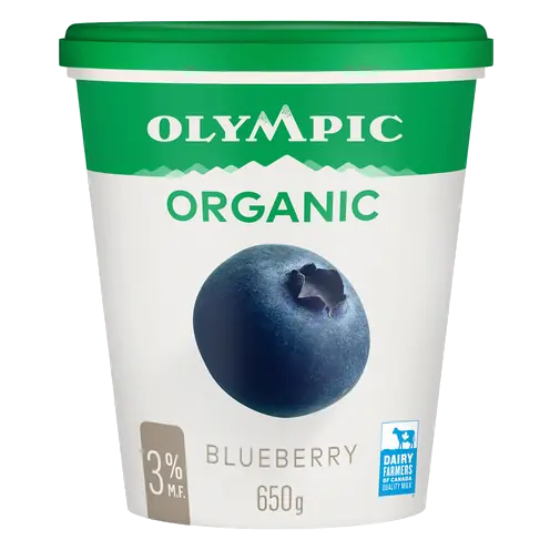 Organic 3% Yogurt Blueberry 650 g
