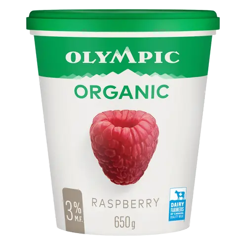 Organic 3% Yogurt Raspberry 650 g