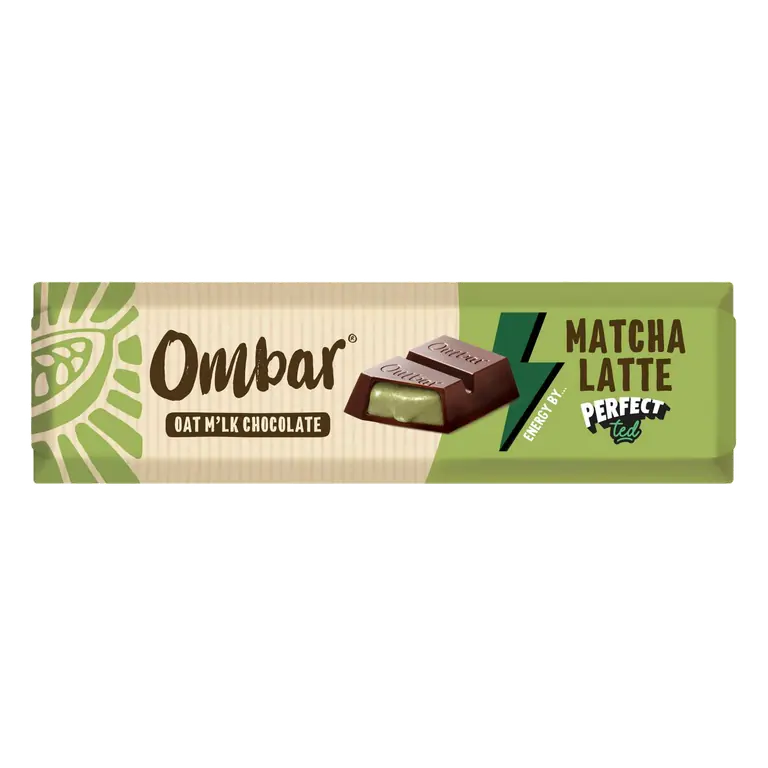 Ombar 42g Matcha Latte Oat Milk Chocolate Bar