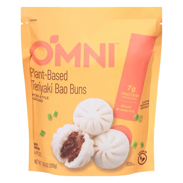 Plant-Based Teriyaki Bao Buns - 4 ct Frozen