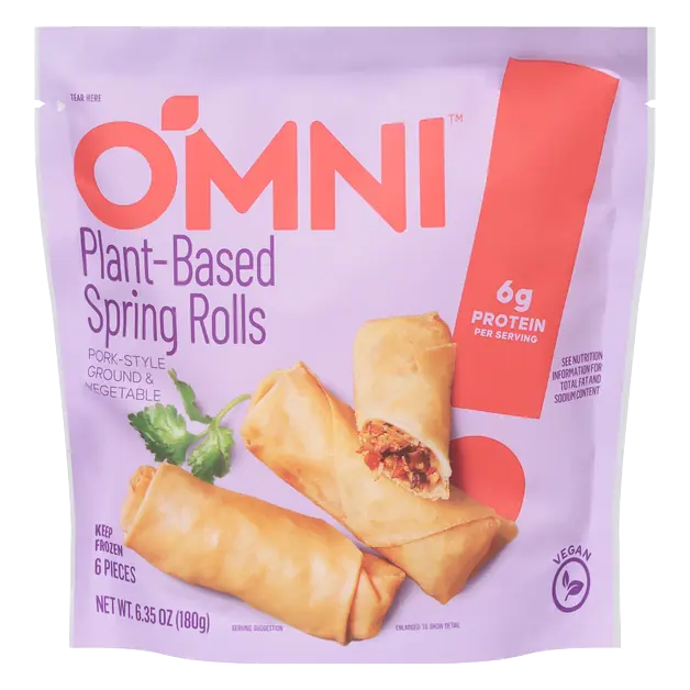 Vegan Plant-Based Spring Rolls - 6 ct Frozen