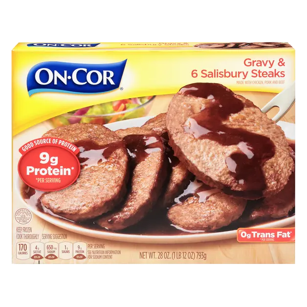 Gravy & Salisbury Steaks - 6 ct Frozen Meal