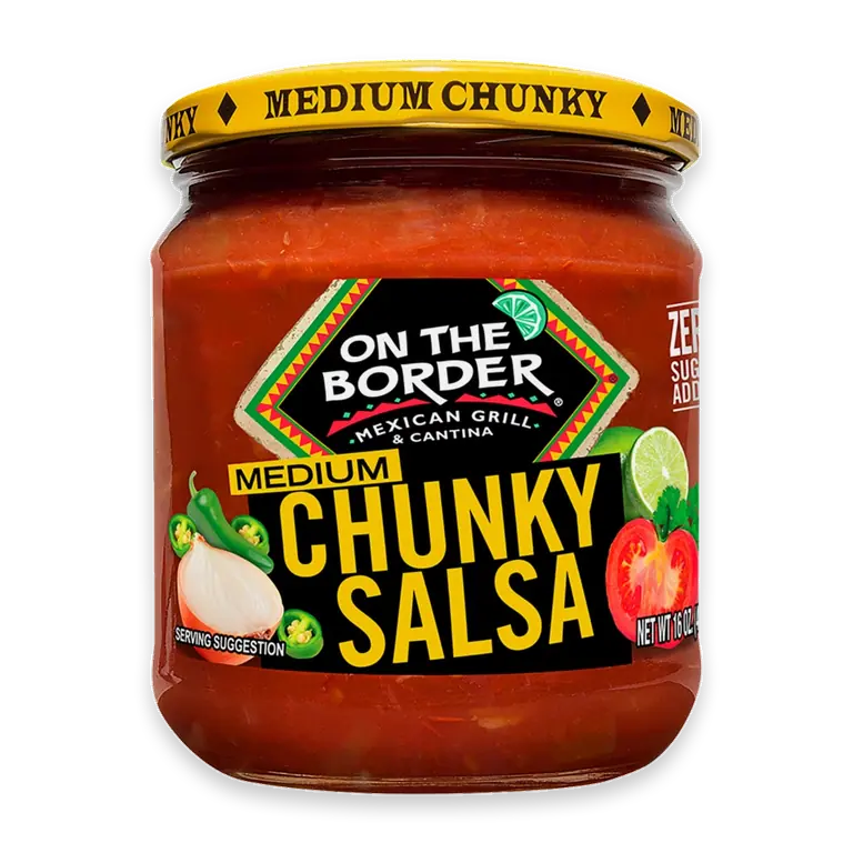 16 oz On The Border Medium Chunky Salsa