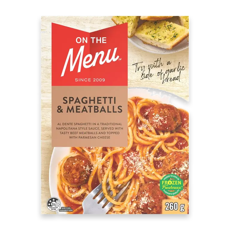 Spaghetti & Meatballs Frozen Meal