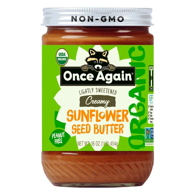 Lightly Sweetened Creamy Organic Sunflower Seed Butter