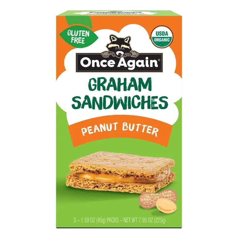 Once Again Peanut Butter Graham Sandwiches Cookies, 7.95oz