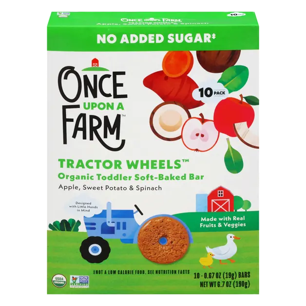 Apple Sweet Potato & Spinach Tractor Wheels - 10 ct