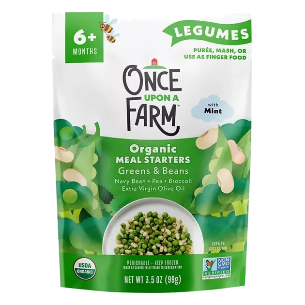 Meal Starters, Organic, Green & Beans, 6+ Months