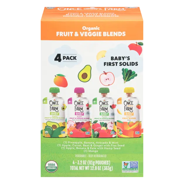 Organic Baby Food Variety Pack - 4 ct