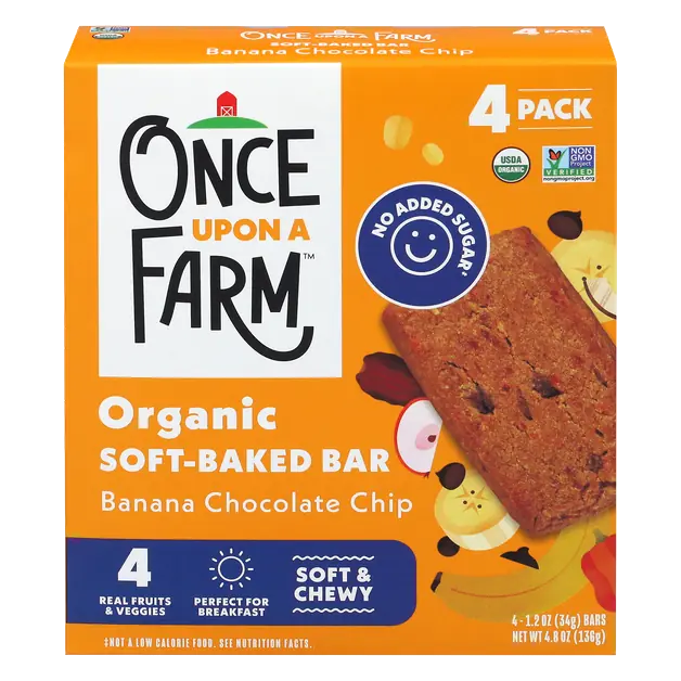 Organic Banana Chocolate Chip Soft-Baked Bars - 4 ct