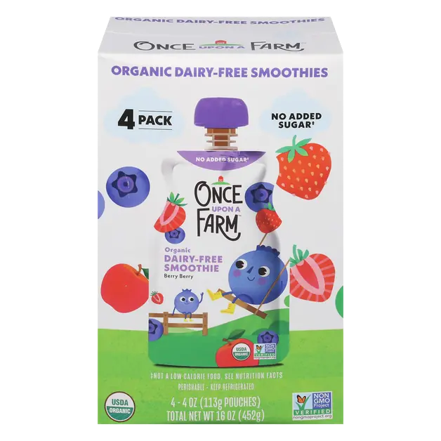 Organic Dairy Free Berry Berry Smoothie - 4 ct