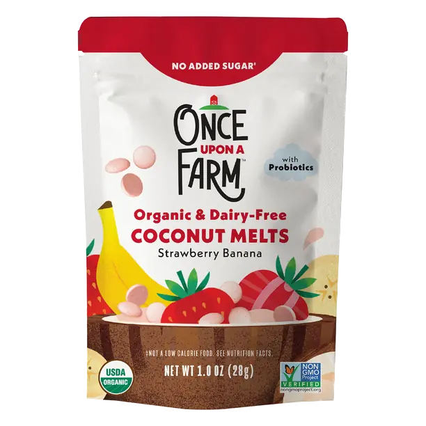 Organic Dairy-Free Strawberry Banana Coconut Melts
