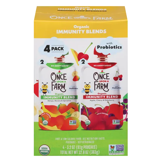 Organic Immunity Blend Pouches Variety Pack - 4 ct
