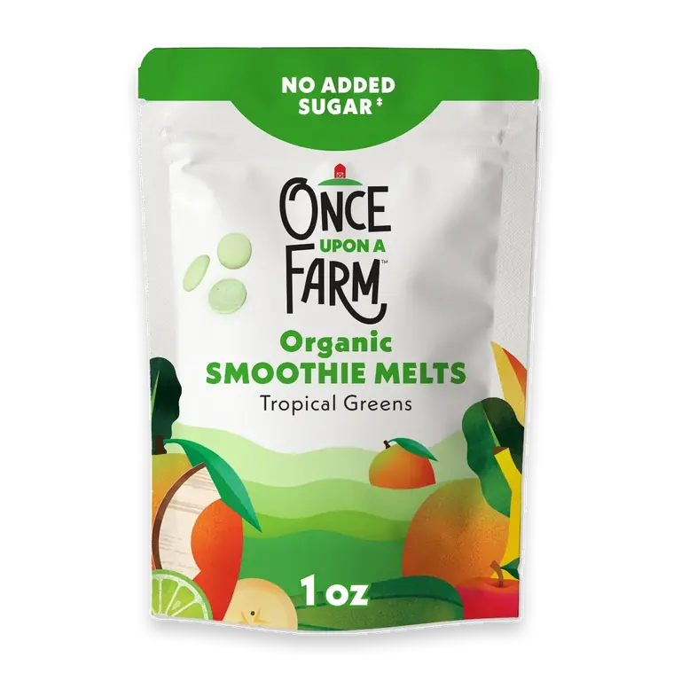 Organic Smoothie Melts, Tropical Greens, 1oz