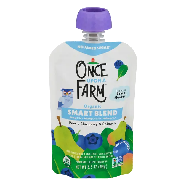 Pear-Y Blueberry & Spinach Cold-Pressed Organic Smart Blend