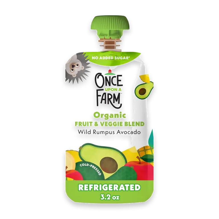Wild Rumpus Avocado, Pineapple, Banana, Avocado, Organic Kids Snack Pouch, 3.2oz