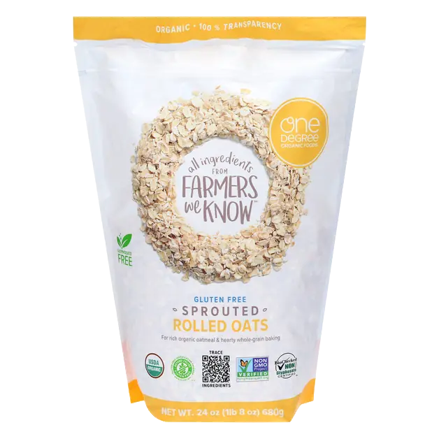 Organic Gluten Free Sprouted Rolled Oats