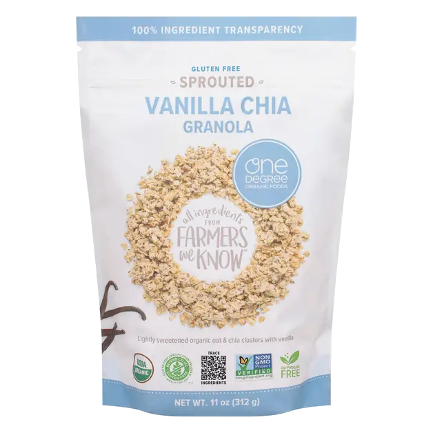 Organic Gluten Free Sprouted Vanilla Chia Granola