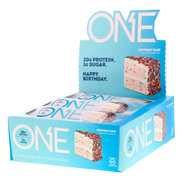 Gluten-Free Protein Bars Birthday Cake 12 x 60 g