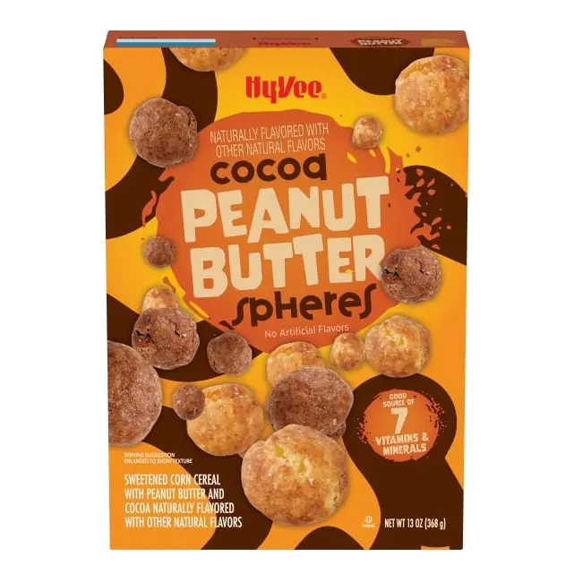 Hy-Vee One Step Cocoa Peanut Butter Spheres Cereal