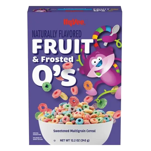 Hy-Vee One Step Fruit & Frosted O's Cereal