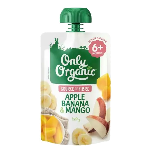 Apple- Banana & Mango 6+ Months Pouch