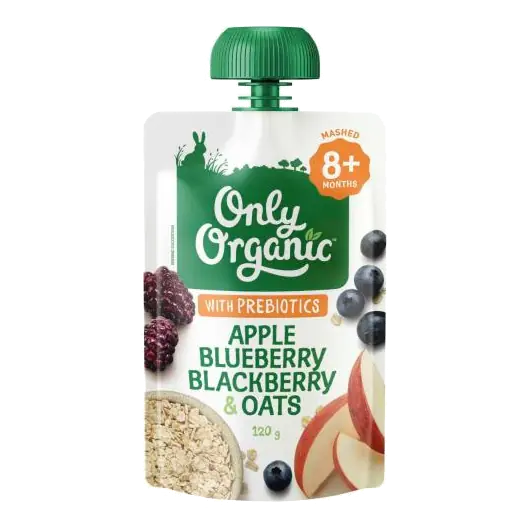 Apple Blueberry Blackberry Oat Prebiotics 8+ Months