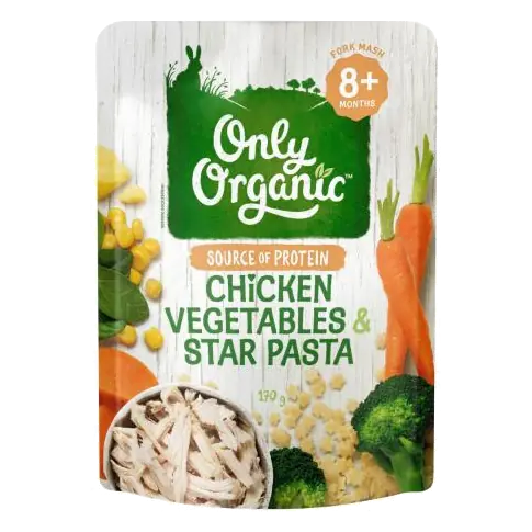 Chicken Vegetables And Star Pasta 8+ Months