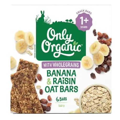 Kindy Banana & Raisin Oat Bars