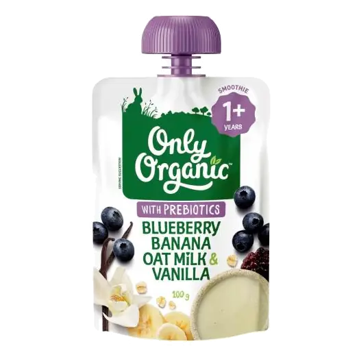 Kindy Blueberry- Banana & Vanilla Oat Milk Pouch