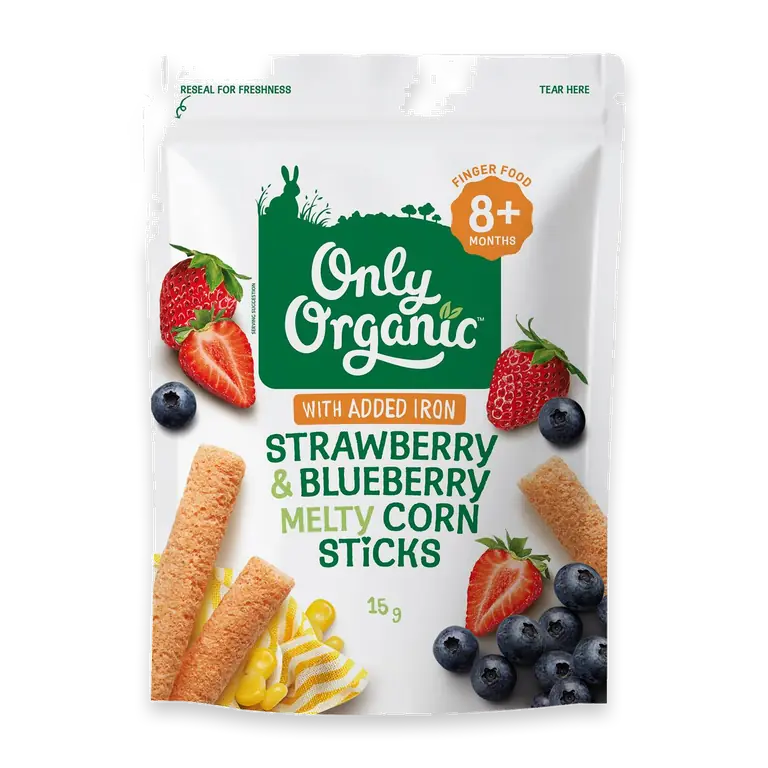 Melty Corn Sticks Strawberry & Blueberry