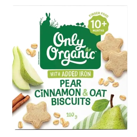 Pear & Cinnamon Oat Biscuits 10 Months+