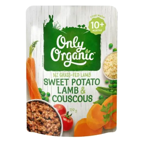 Sweet Potato Lamb & Couscous Baby Food Pouch 10+ Months