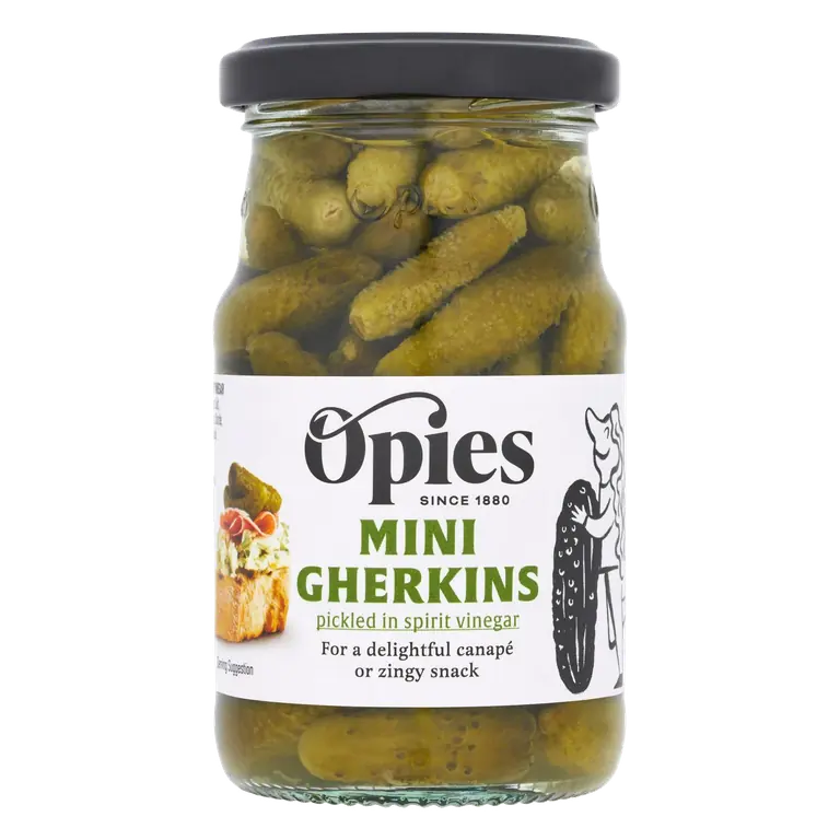 Cocktail Gherkins with Distilled Malt Vinegar 227g (115g*)