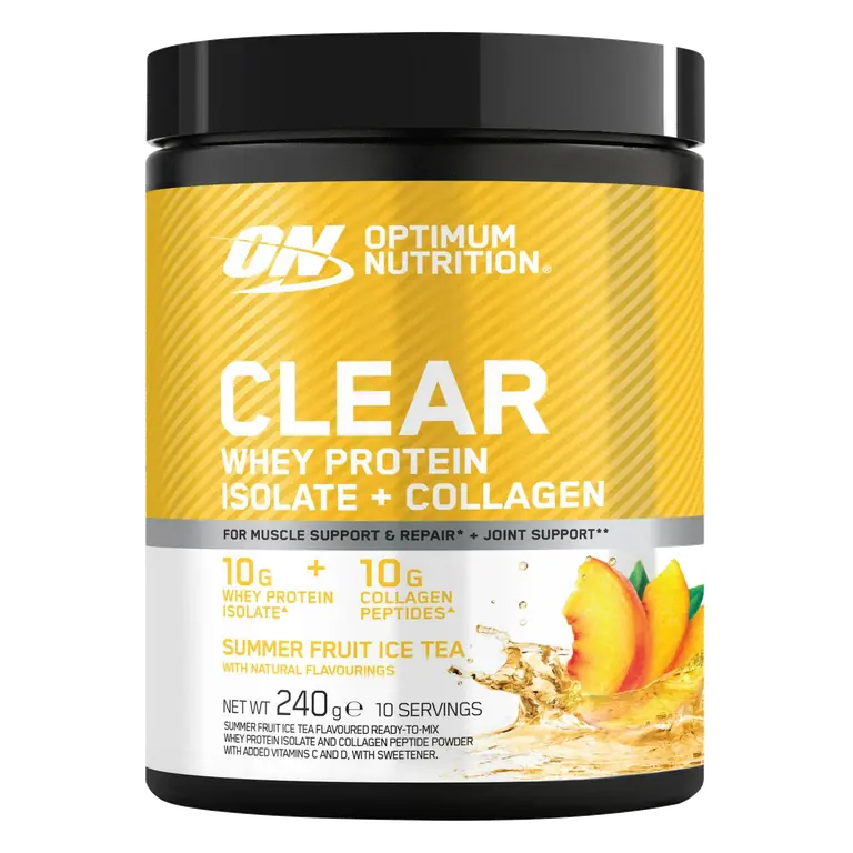 Clear Whey Protein Isolate + Collagen Powder Summer Fruit Ice Tea 240g