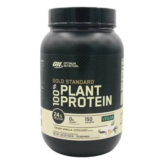 Optimum Nutrition Gold Standard 100% Plant Based Protein Powder, Creamy Vanilla, 20 Servings