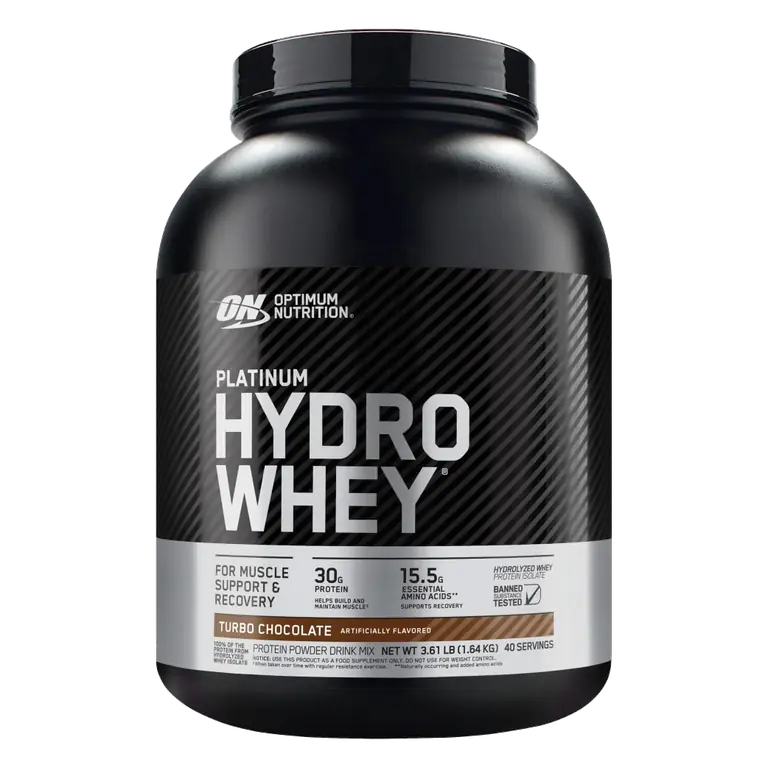Turbo Chocolate Flavored Platinum Hydro Whey Protein Powder Drink Mix