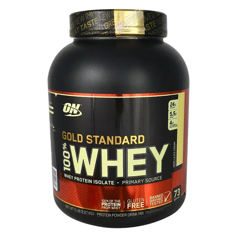 Vanilla Ice Cream Flavored Gold Standard 100% Whey Protein Powder Drink Mix