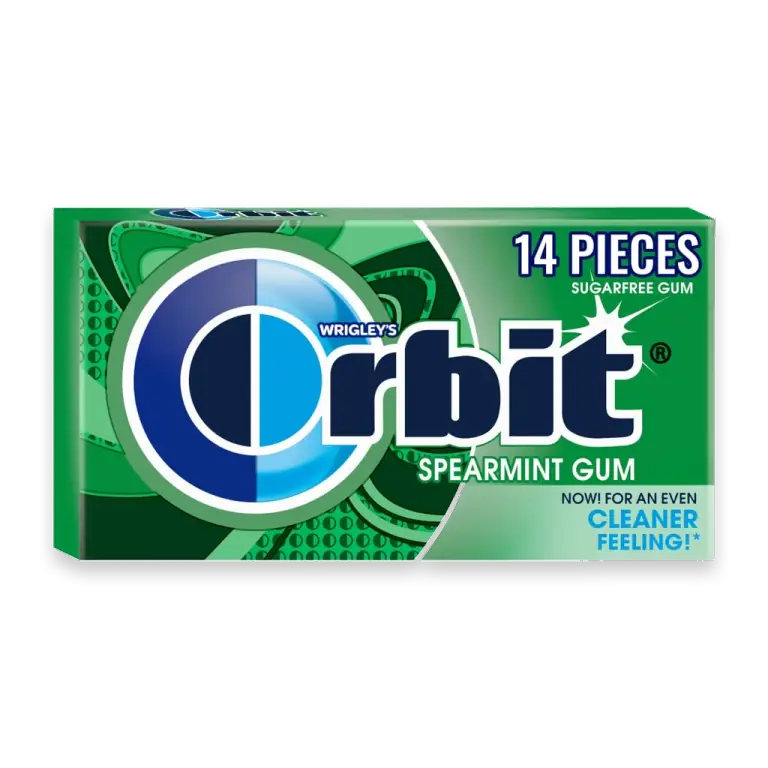 Gum Spearmint Sugar Free Chewing Gum Single Pack