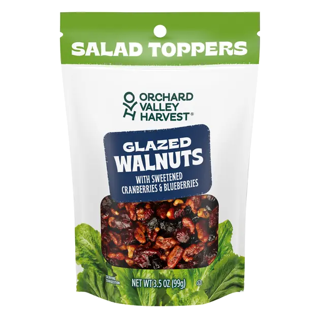 Glazed Walnuts & Berries Salad Toppers