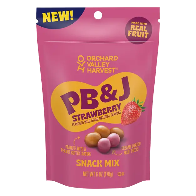 PB & J Strawberry Snack Mix
