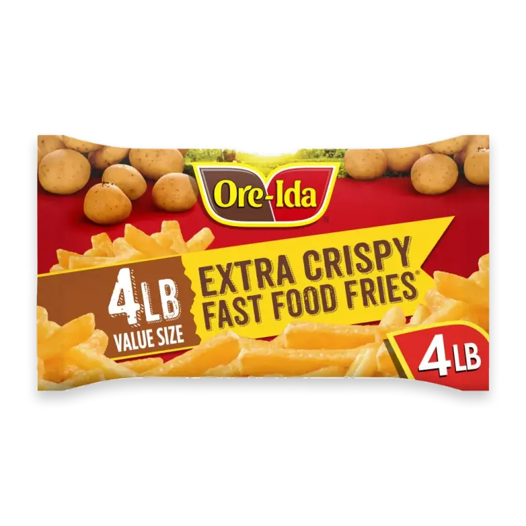 Extra Crispy Fast Food Frozen French Fries Value Size