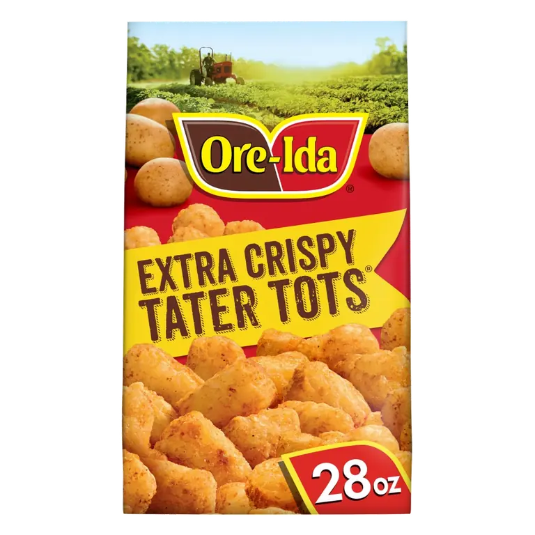 Extra Crispy Tater Tots Seasoned Shredded Potatoes