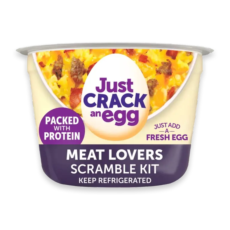 Just Crack An Egg Meat Lovers Low Carb Protein Packed Scramble Breakfast Bowl Kit
