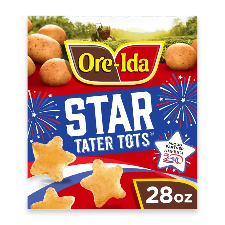 Star Shaped Seasoned Frozen Tater Tots