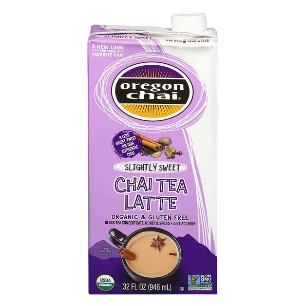 Organic Chai Tea Latte Concentrate Slightly Sweet