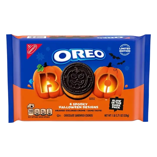 6 Spooky Halloween Designs Chocolate Sandwich Cookies