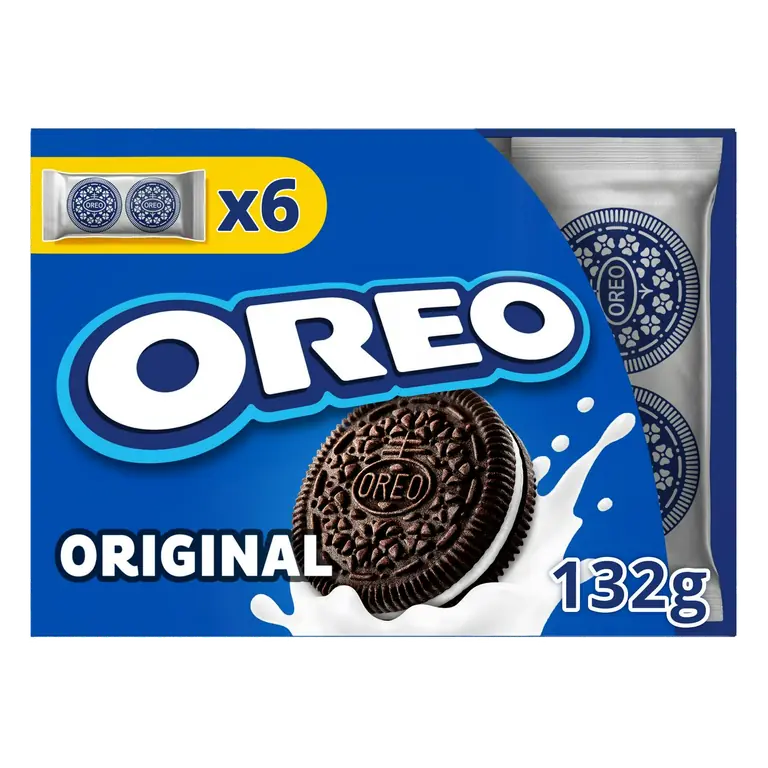 6 x 22g Lunchbox Vanilla Chocolate Sandwich Biscuits Snack
