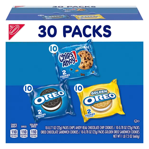 & Chips Ahoy! Cookie Variety Packs - 30 ct