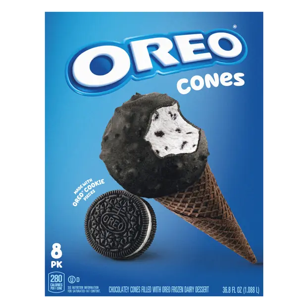 Chocolatey Frozen Dairy Dessert Cones - 8 ct